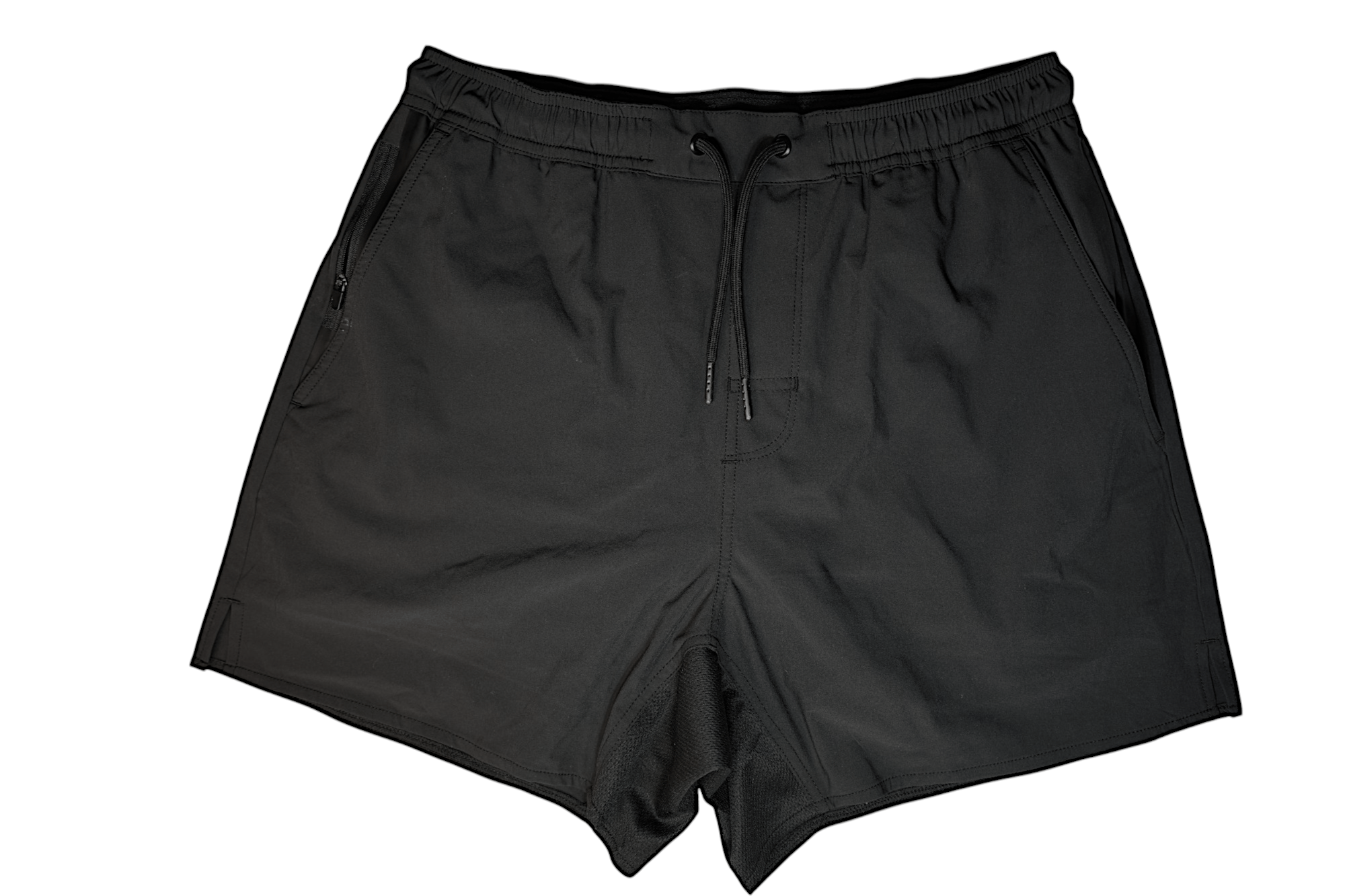 Black Hybrid Short - Merino Wool Liner, Polyester Shell